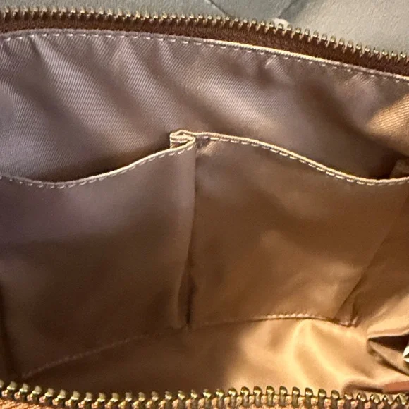 The Sak Almeda Two-Tone Brown & Tan Leather Shoulder Bag - Picture 12 of 13